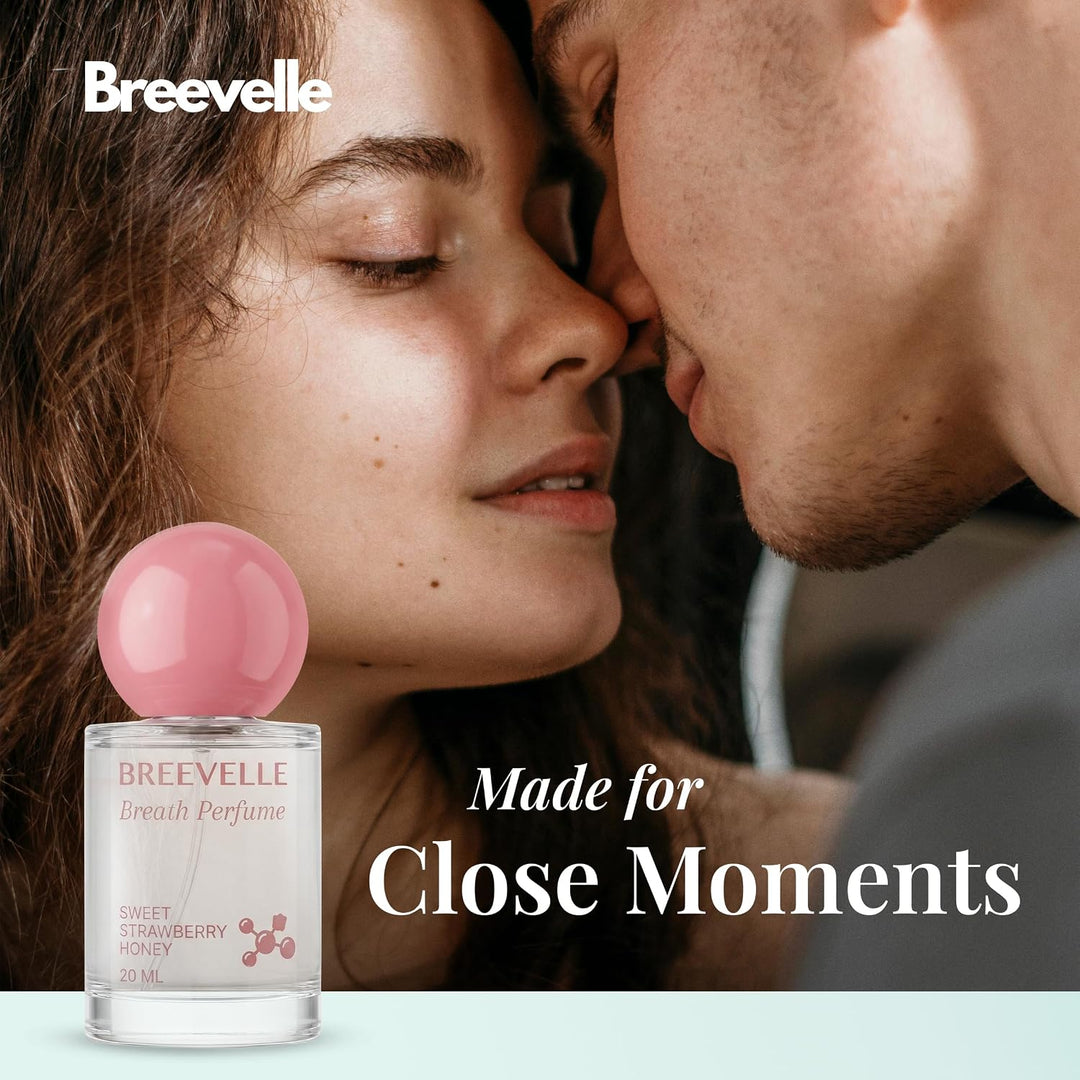 Breevelle The Breath Perfume - Spray oral | Sabor a miel de fresa d...