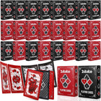 Zubebe 24 cartas negras y rojas, recuerdos de Halloween, estética oscura