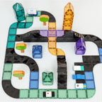 CONNETIX Paquete de rampas e intersecciones de azulejos magnéticos, 16 piezas