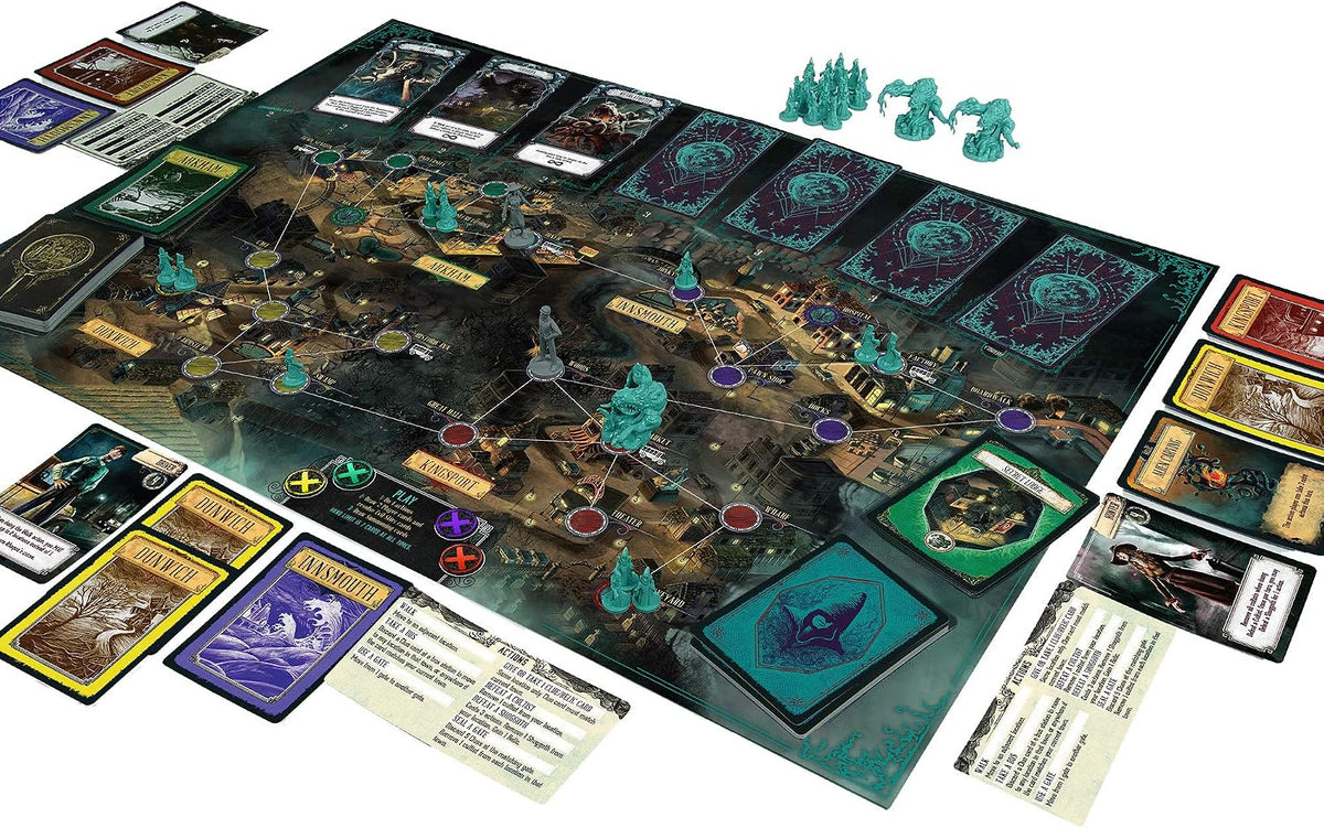 Asmodee Pandemic Reign de Cthulhu Board Game - Investigate y Confront Cosmic Horror, Cooperative Strategy Game, Family Fun para Kids & Adults, Ages 14+, 2-4 Players, 40 Minute Playtime