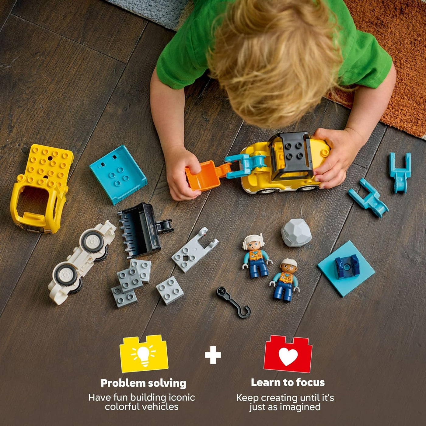 LEGO DUPLO Town - Vehículos de construcción 3 en 1 para
