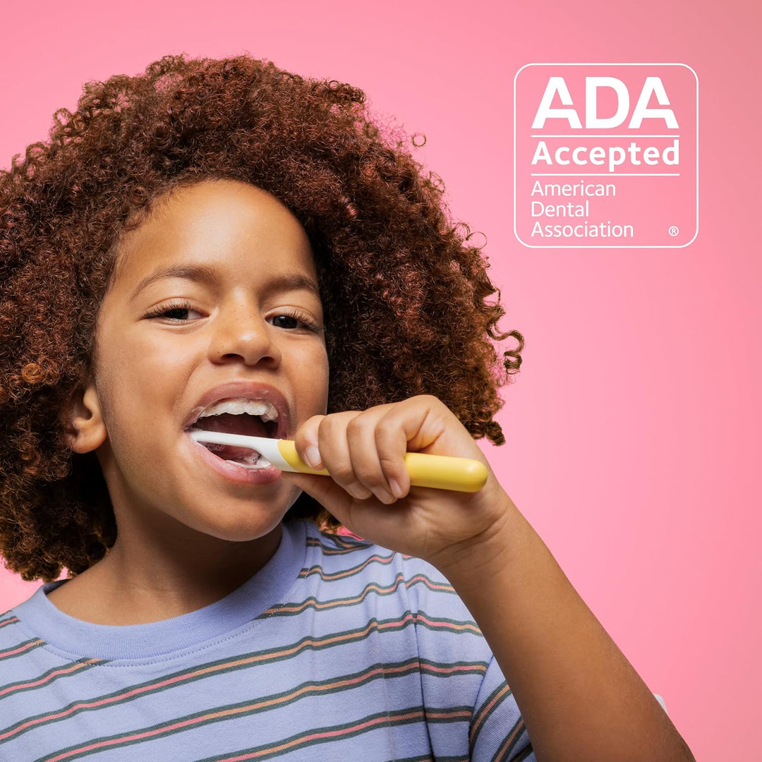 Cepillo de dientes sónico de plástico Quip para niños Plus con cabe...