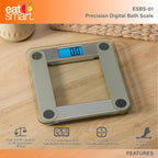 EatSmart Balanza digital de precisión para baño, con visualizador iluminado extra grande