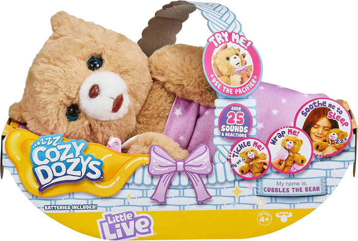 Little Live Pets Cozy Dozy Cubbles The Bear - Más de 25 sonidos y r...