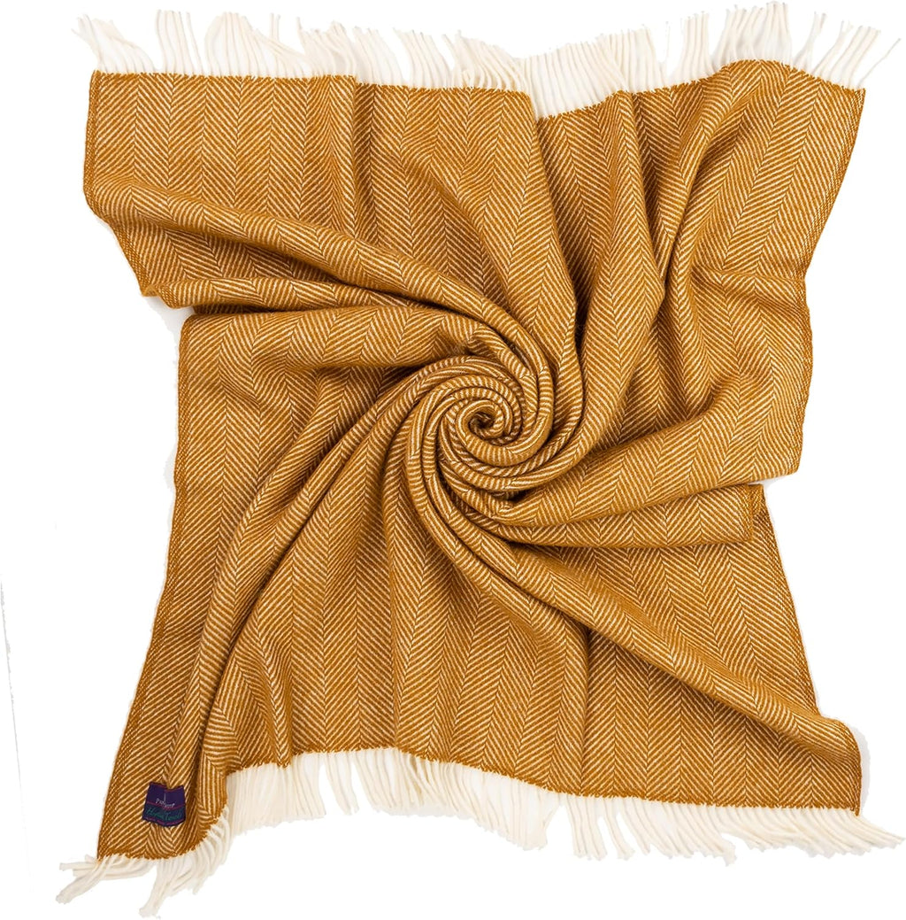 Highland Tweeds - Manta de lana virgen 100% pura (whisky)