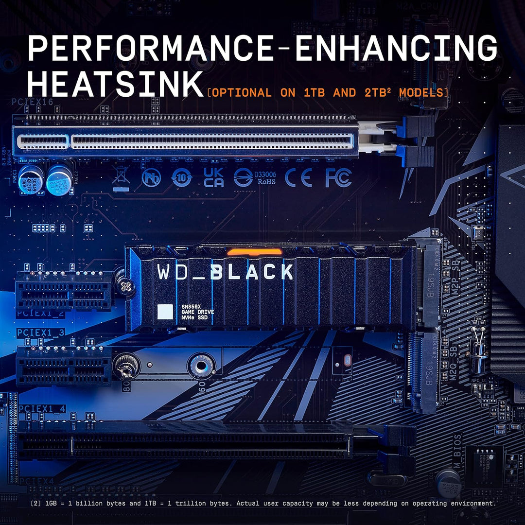 WD_Black SN850X SSD NVMe de 4 TB con disipador de calor - M.2 2280,...