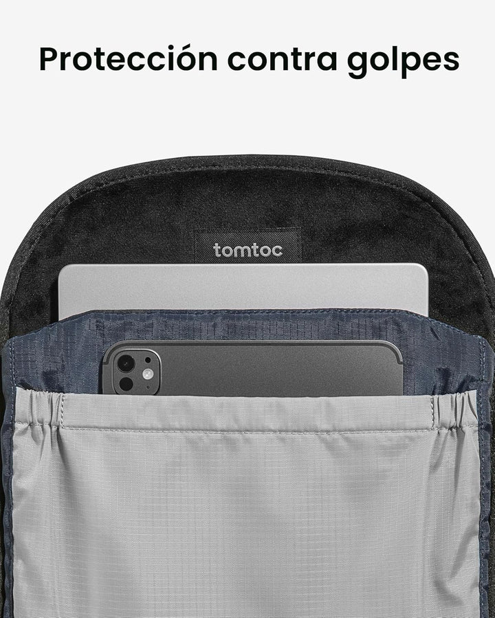 tomtoc Mochila para laptop de 16 pulgadas, mochila ligera de 22 L,...