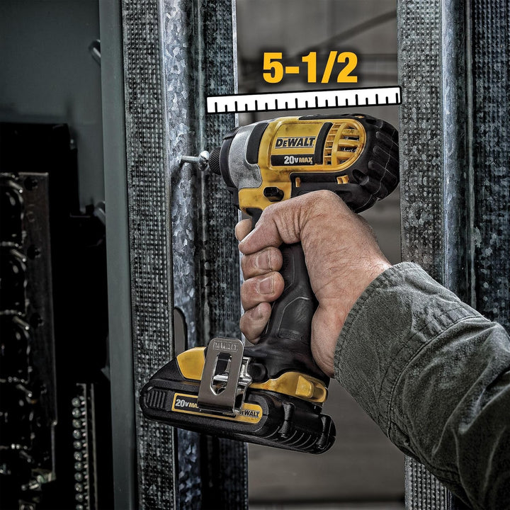 DEWALT Kit de combo de perforación inalámbrico de 20V MAX, 2-Herram...