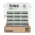Schick Hydro Sensitive - Recambios de cuchilla de afeitar, 12 unida...