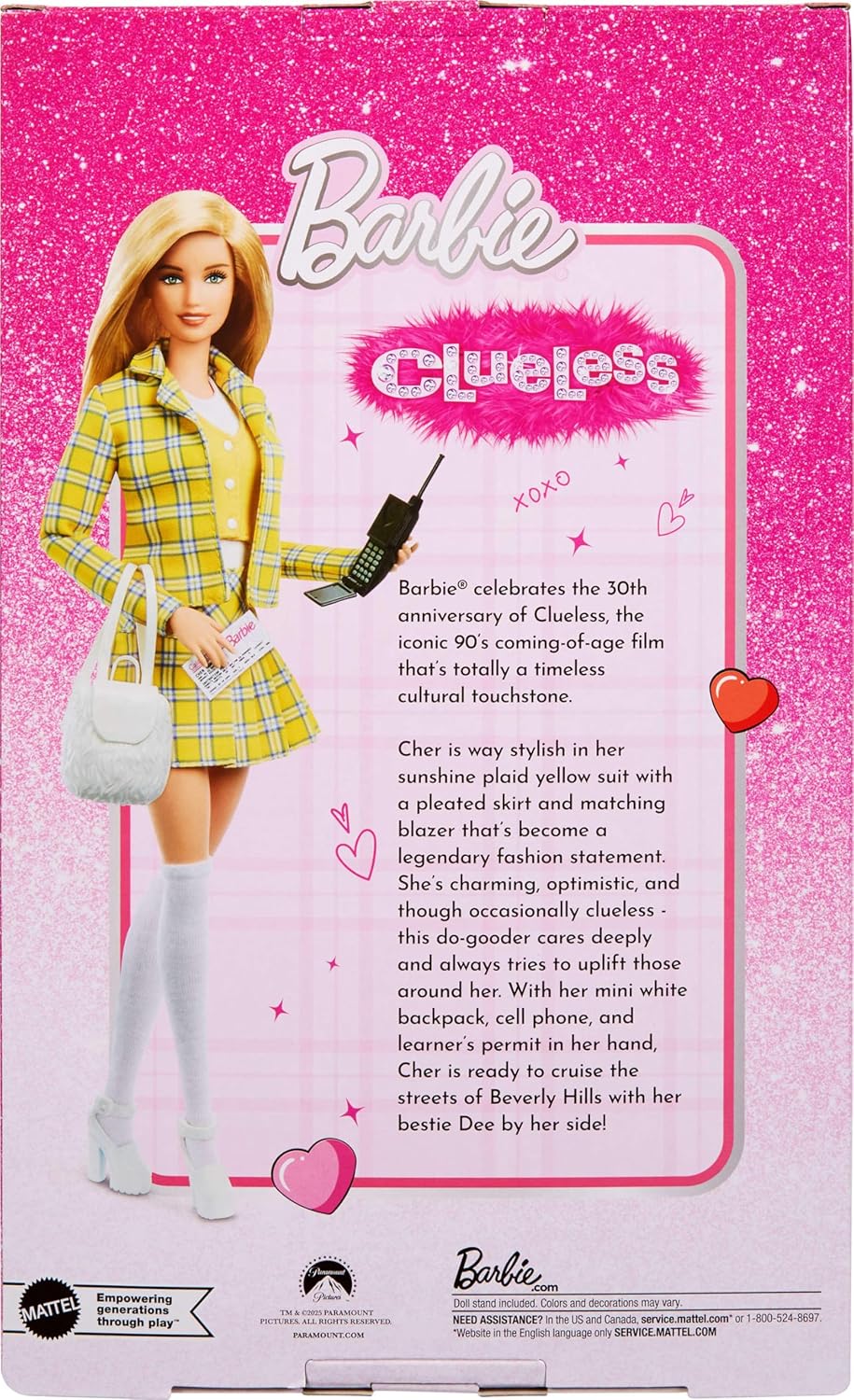 Muñeca Barbie Signature, colección Clueless Cher en traje a cuadros...