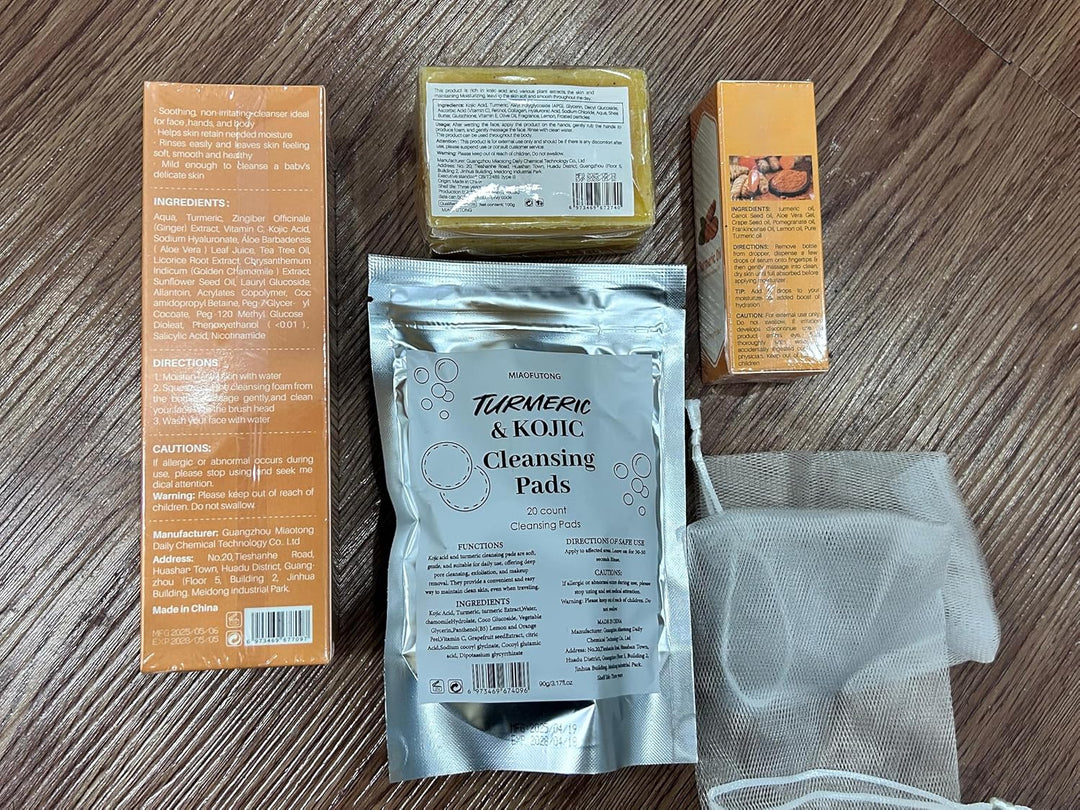 Kit de Lavado y Cuidado de Cúrcuma \u2013 Jabón de Cúrcuma para el...