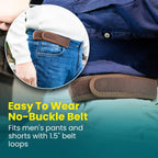 BeltBro Pro para hombres \u2013 Cinturón elástico sin hebilla BeltP...