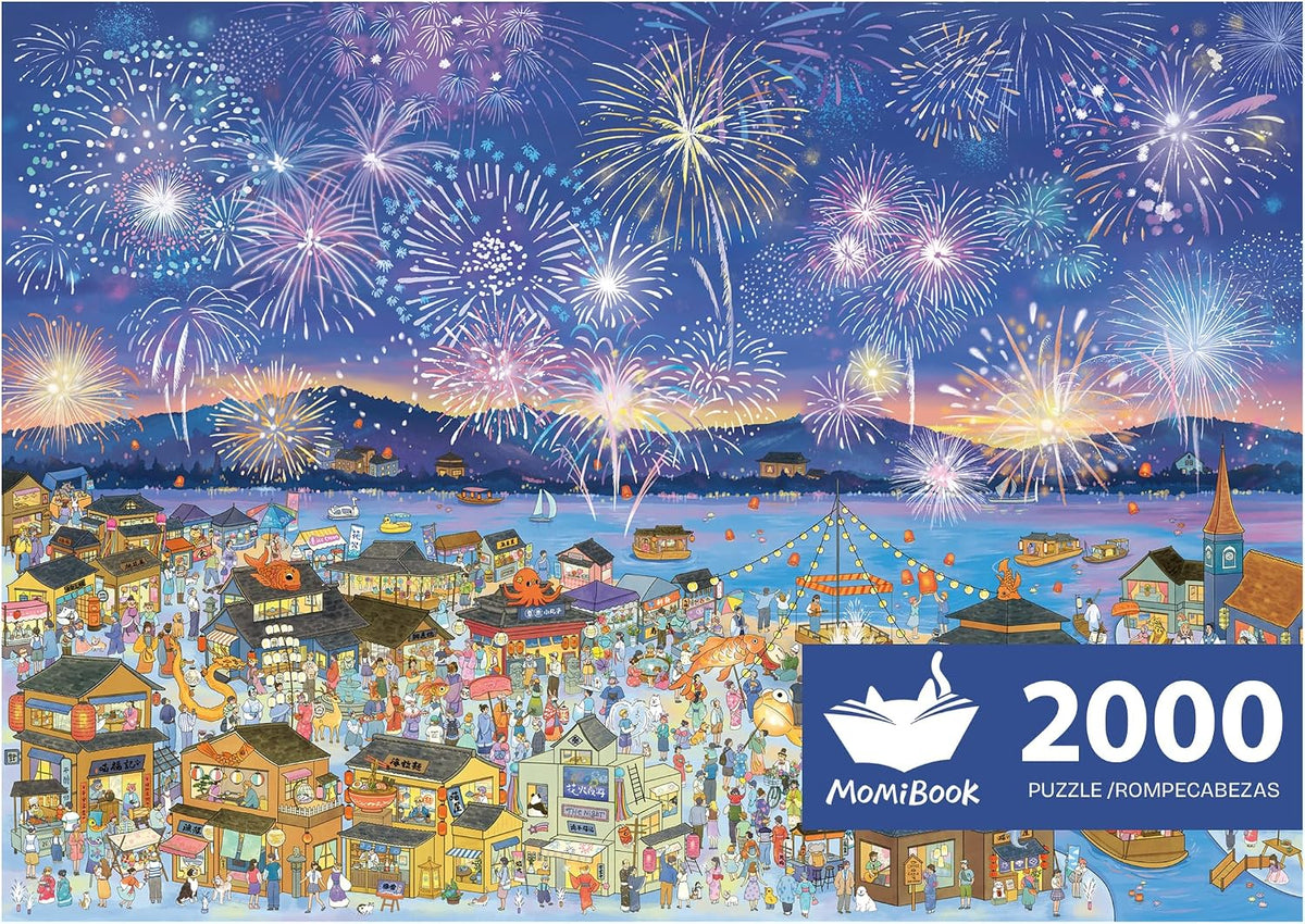 MOMIBOOK 2000 Piece Puzzle para Adults Jigsaw Puzzles, Painting Image, Hard