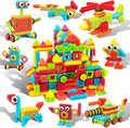 PicassoTiles 240 piezas de bloques de cerdas de erizo 3D STEM juguete de