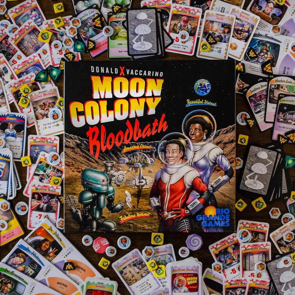 Rio Grande Games Moon Colony Bloodbath Juego de cartas de construcción de motor estratégico