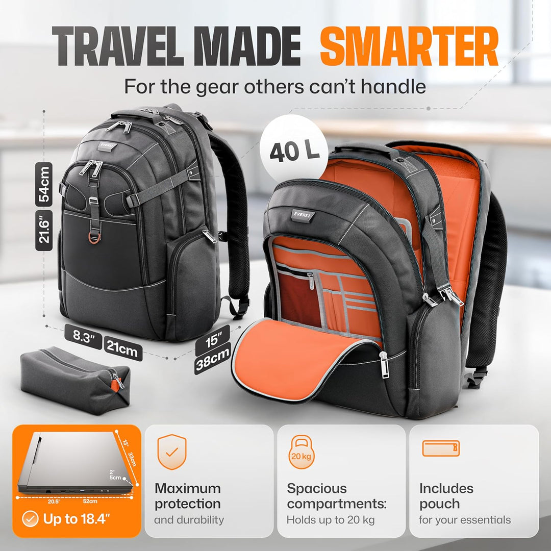Everki (EKP120) mochila para portátiles de hasta 18.4 pulgadas
