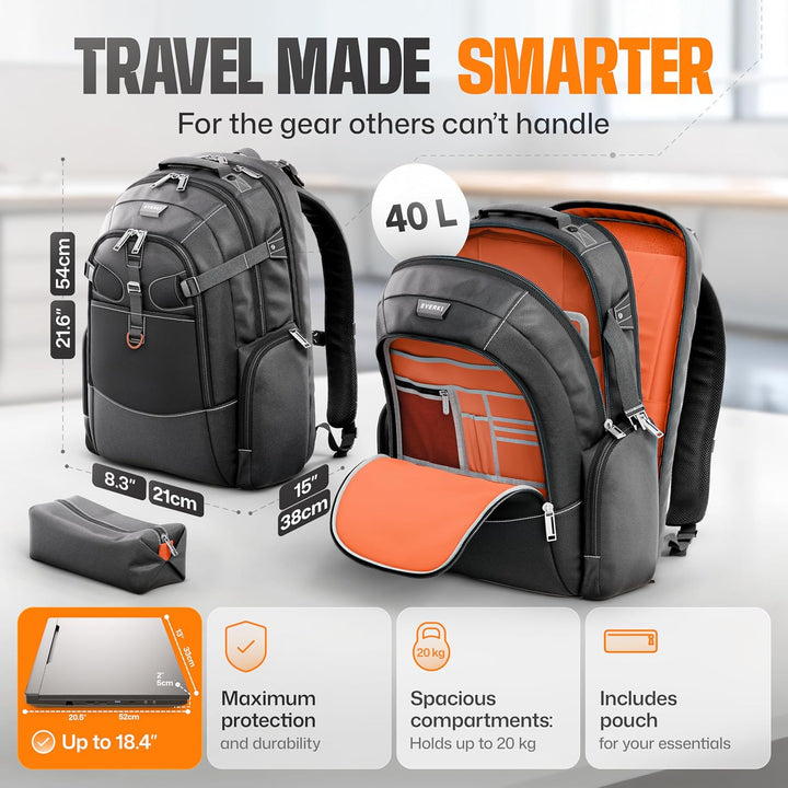 Everki (EKP120) mochila para portátiles de hasta 18.4 pulgadas