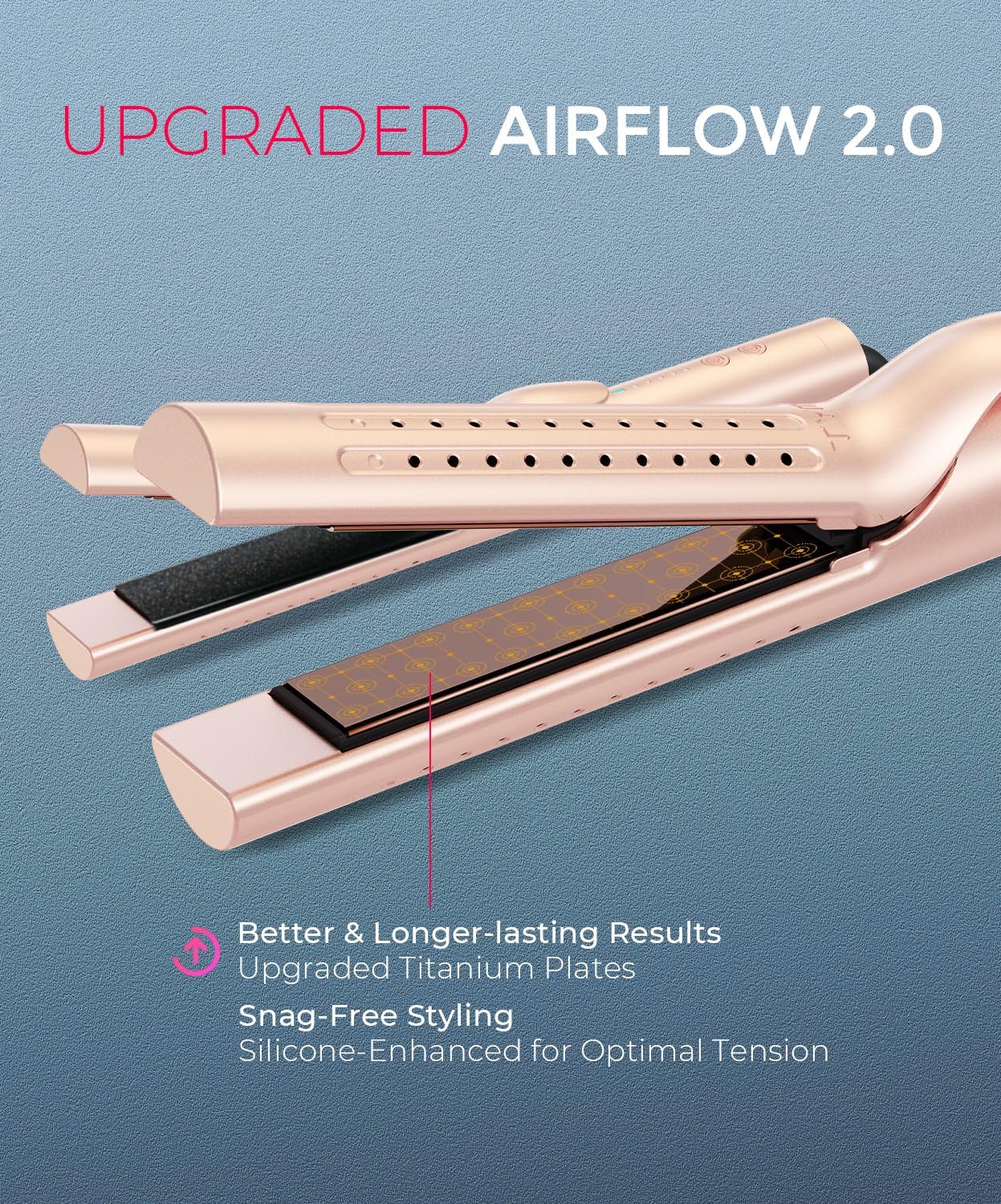 TYMO Airflow 2.0 Plancha Rizadora Alisadora de Cabello - Alisadora...