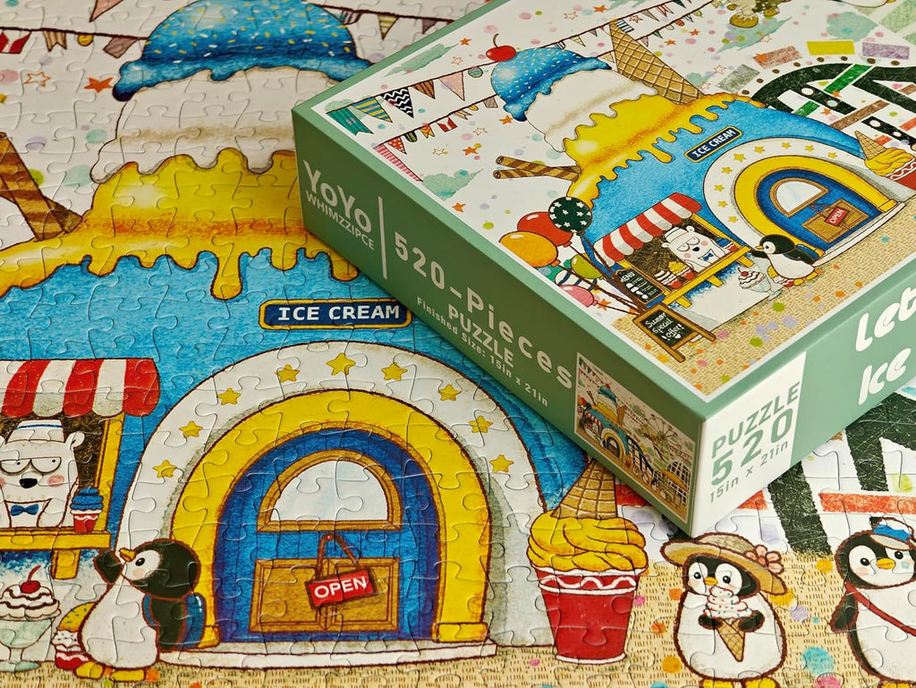 Penguin Story - Verano Diversión Helado de Temporada Rompecabezas de 520 Piezas para Adultos