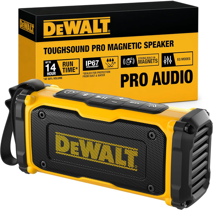 DEWALT Altavoz Bluetooth magnético ToughSound Pro de alta resistenc...