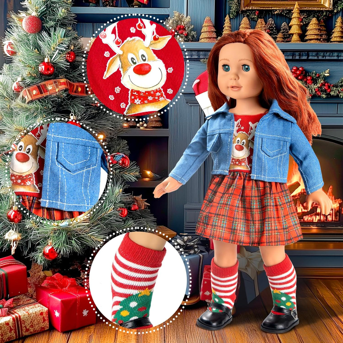Ropa de muñeca de 18 pulgadas, accesorios para muñecas ARTST