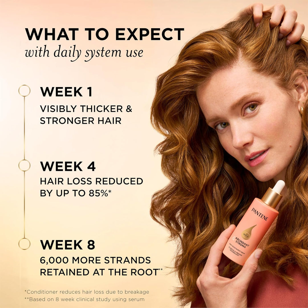 Pantene Abundant &amp; Strong Régimen de 3 piezas con complejo B5 +...