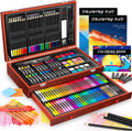 Caliart Art Supplies Kit, 153-Pack Deluxe Drawing Art Set Painting Coloring