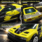 Juego de 15 autos fundidos a presión, autos de juguete de metal a escala 1