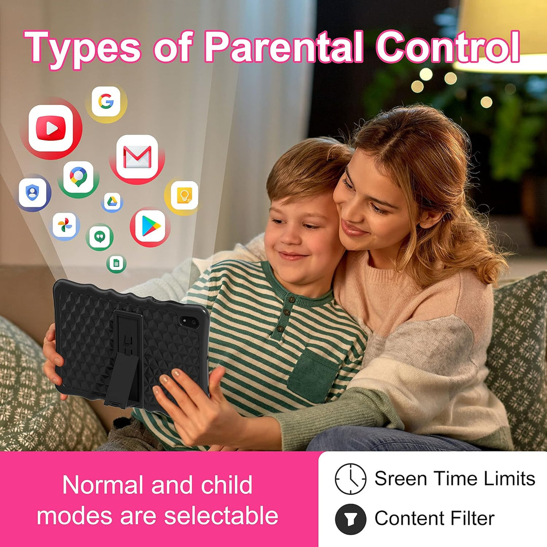 BYYBUO Tablet para niños, tablet de 10.1 pulgadas Android 13 para n...
