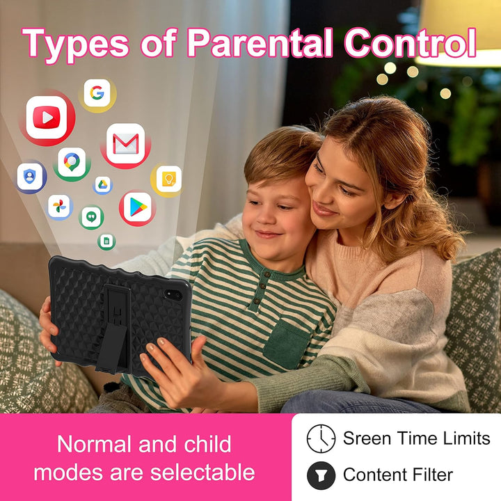 BYYBUO Tablet para niños, tablet de 10.1 pulgadas Android 13 para n...