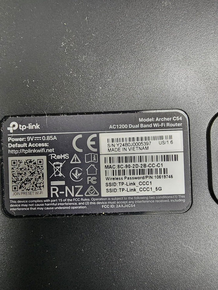 TP-Link Archer C54 | Enrutador WiFi de doble banda AC1200 MU-MIMO |...