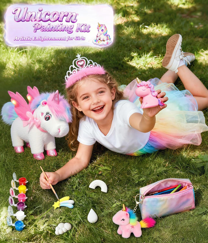 Jeowoqao - Juguetes de unicornio para niñas de 4 a 6 años, unicorni...