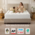BEDLORE Cubrecolchón Queen de Viscosa Derivada de Bambú, Almohadilla Superior Gruesa (Pillow Top) para Colchón con Bolsillos Elásticos para Colchones de 6-18 Pulgadas, Cubrecolchón Suave y