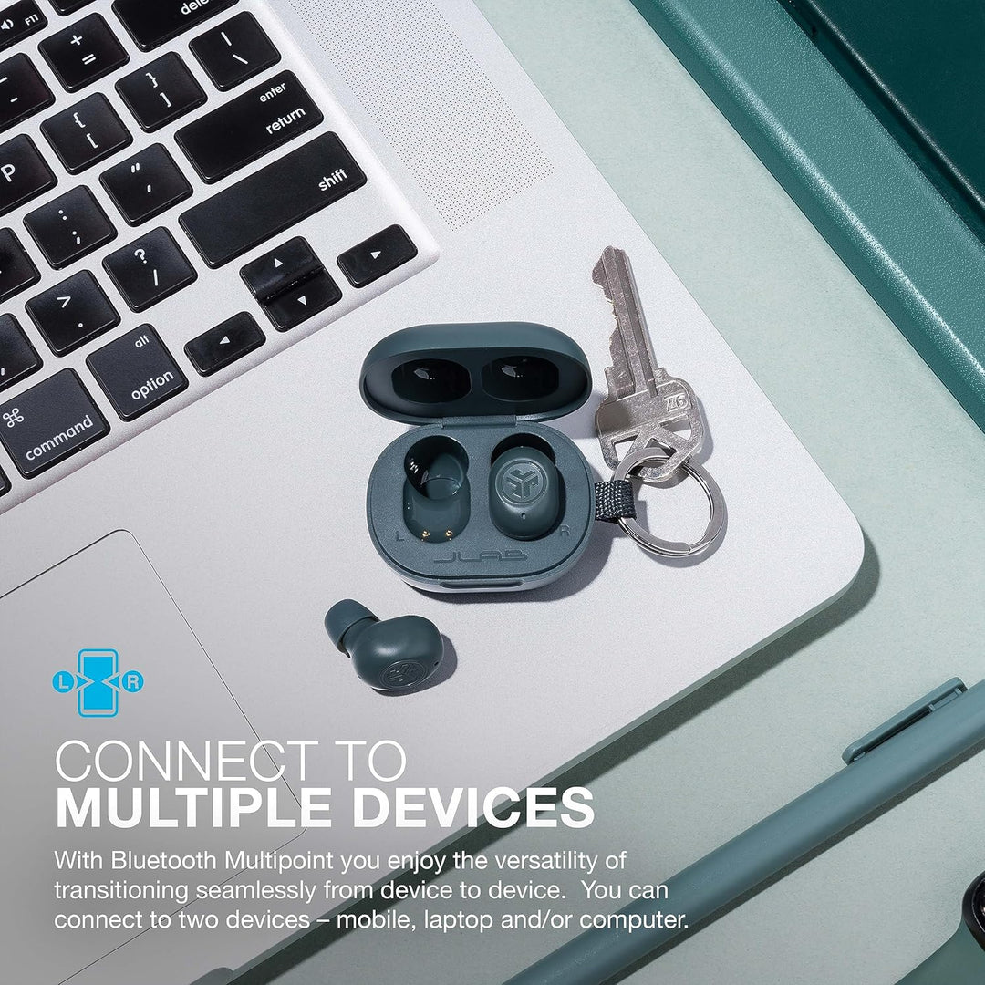 JLab JBuds Mini auriculares Bluetooth inalámbricos con funda de car...
