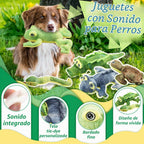 LECHONG Juguetes de Animales de Peluche para Perros, Paquete de 5 Juguetes Resistentes con Sonido para Perros, Surtido de Juguetes de Peluche, Paquete de Juguetes para Mascotas de Gran Valor, Serie