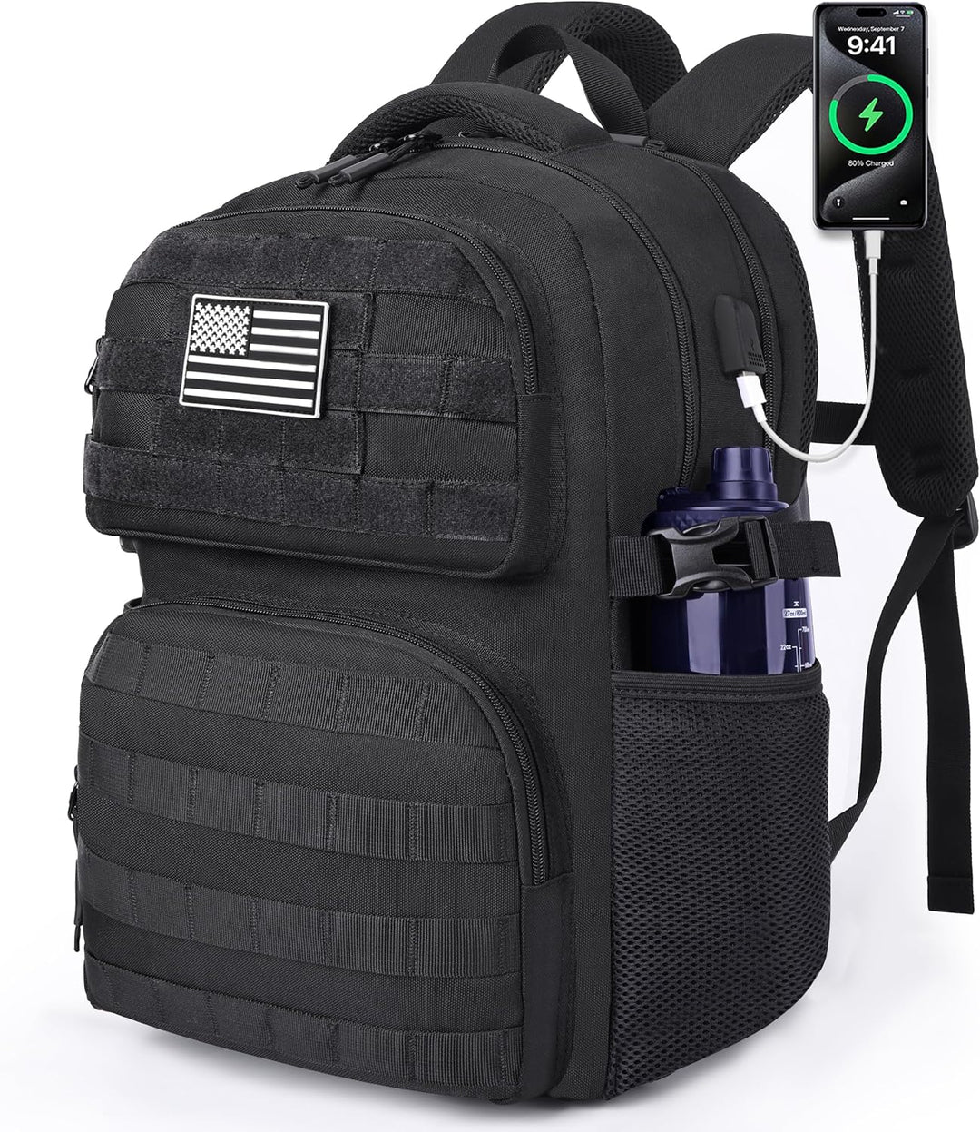 MOZETO Mochila para computadora portátil, 17 pulgadas de inspiració...
