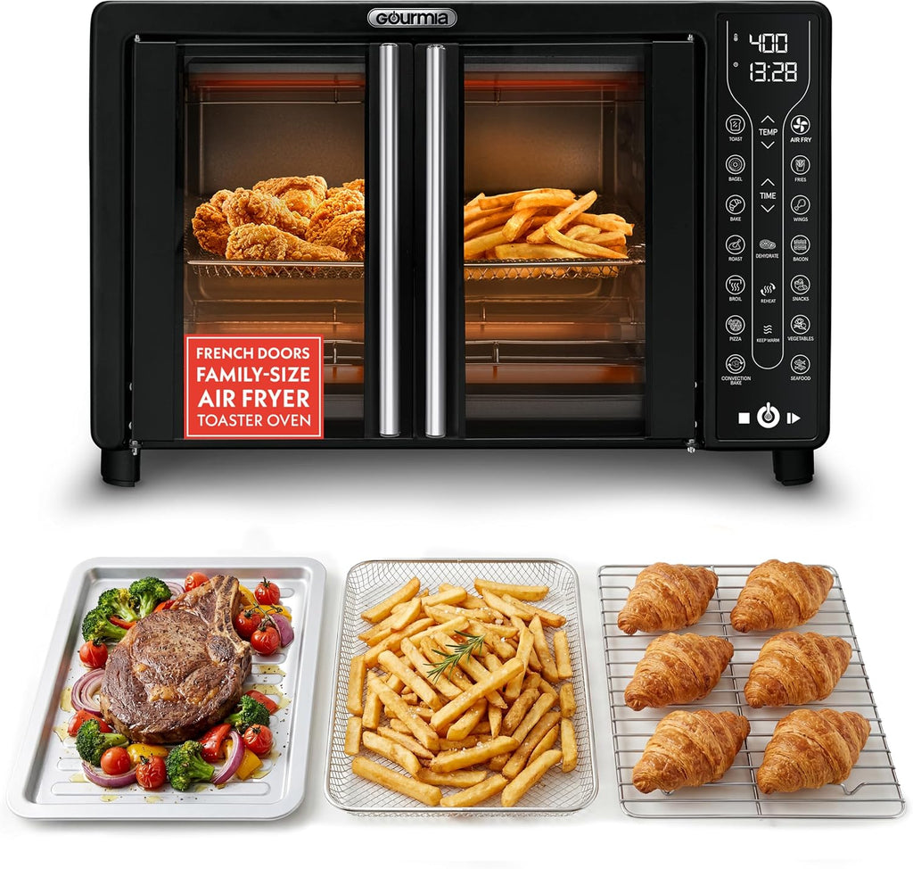 Gourmia - Horno tostador, capacidad para 6 rebanadas, pantalla digital