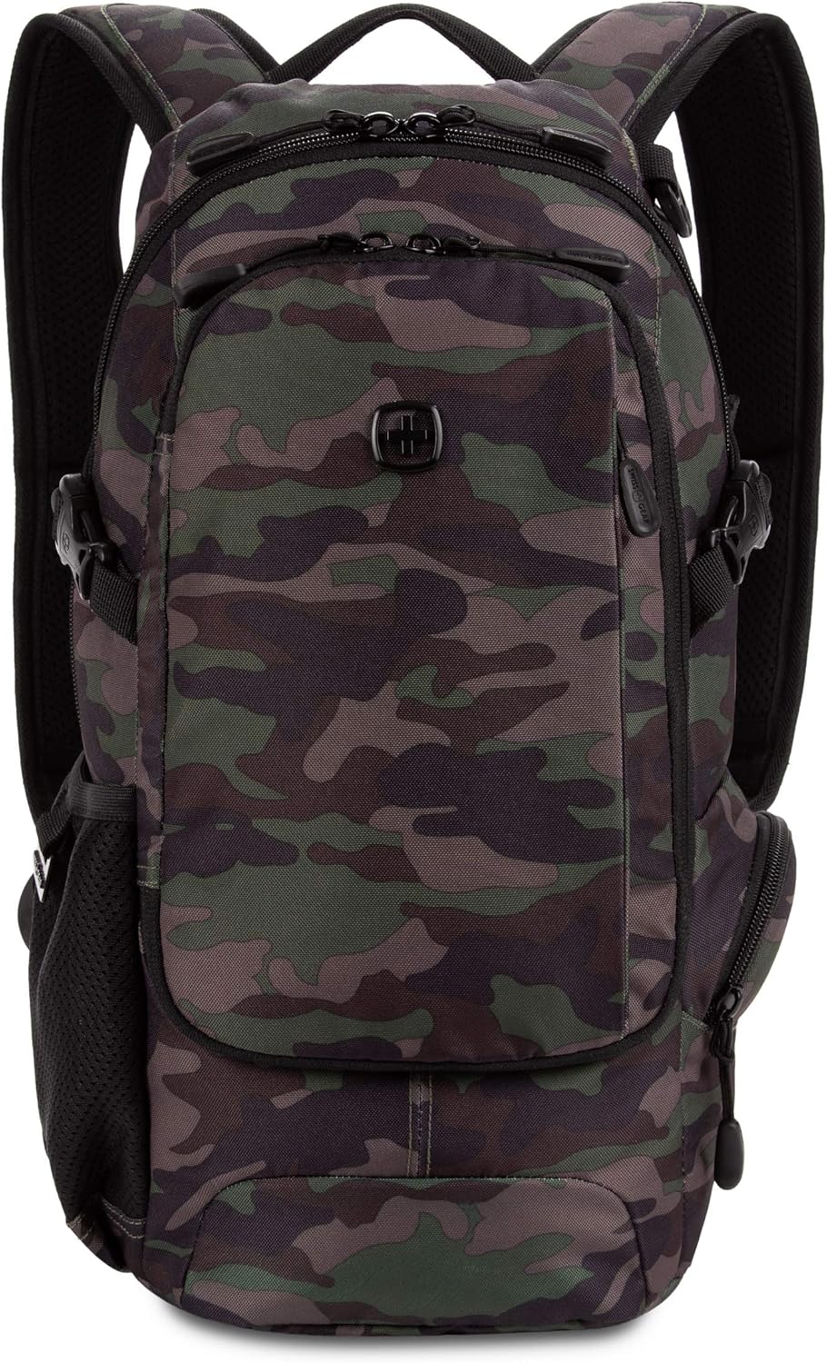 SwissGear 3598 - Mochila estrecha de día, Camuflaje\/Verde