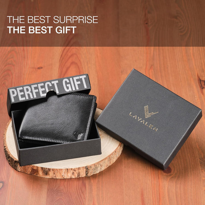 Lavalen Billeteras de cuero suave para hombres UK \u2013 Bloqueo RF...