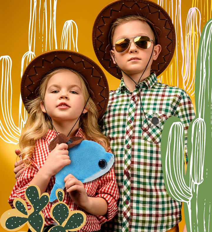 DolliBu Big Eye - Sombrero de vaquero con diseño de delfín
