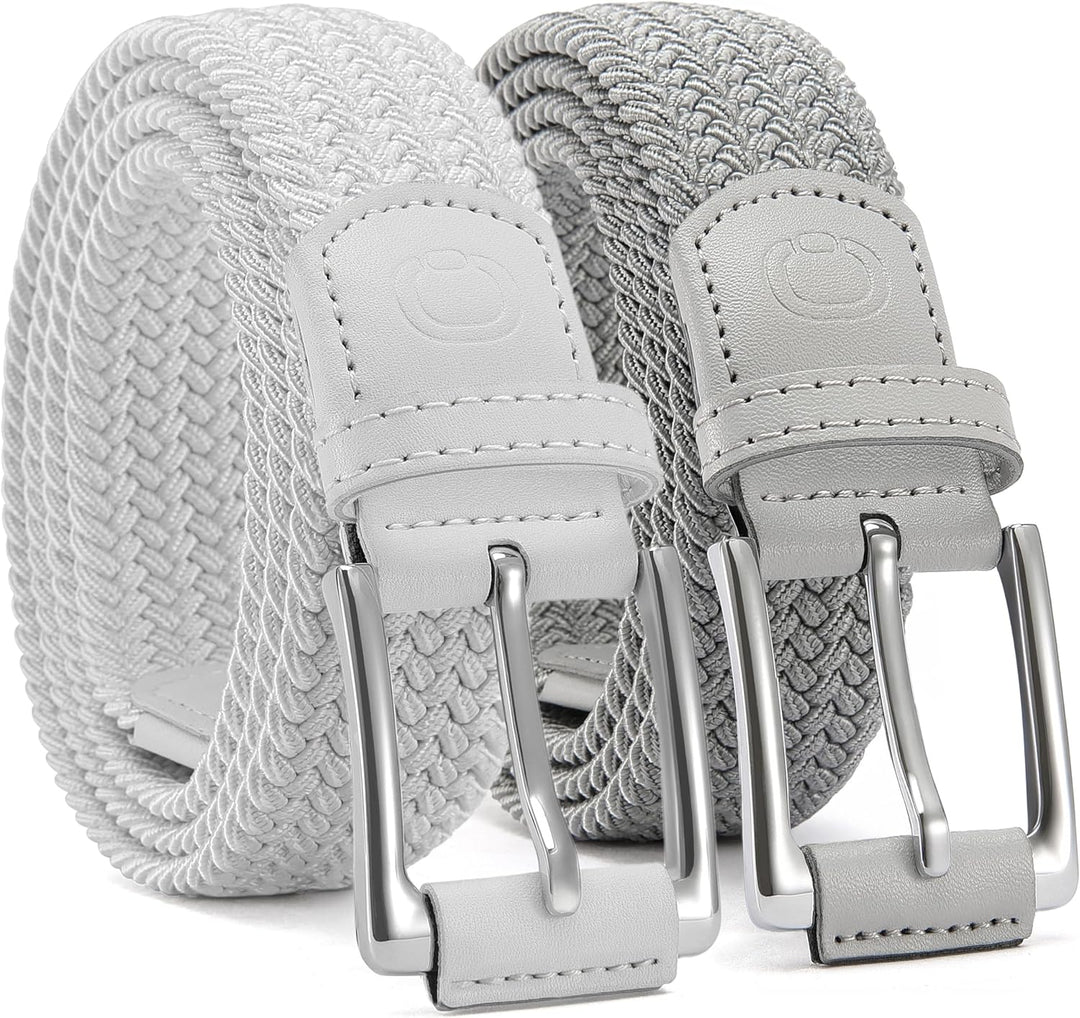 CHAOREN Cinturón elástico para hombre, paquete de 2 - Cinturones tr...