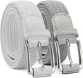CHAOREN Cinturón elástico para hombre, paquete de 2 - Cinturones tr...
