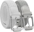 CHAOREN Cinturón elástico para hombre, paquete de 2 - Cinturones tr...