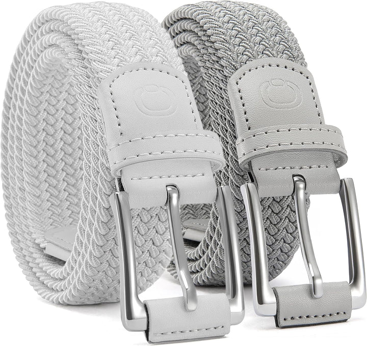 CHAOREN Cinturón elástico para hombre, paquete de 2 - Cinturones tr...