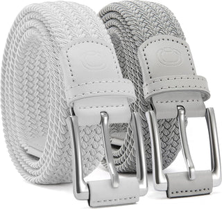 CHAOREN Cinturón elástico para hombre, paquete de 2 - Cinturones tr...