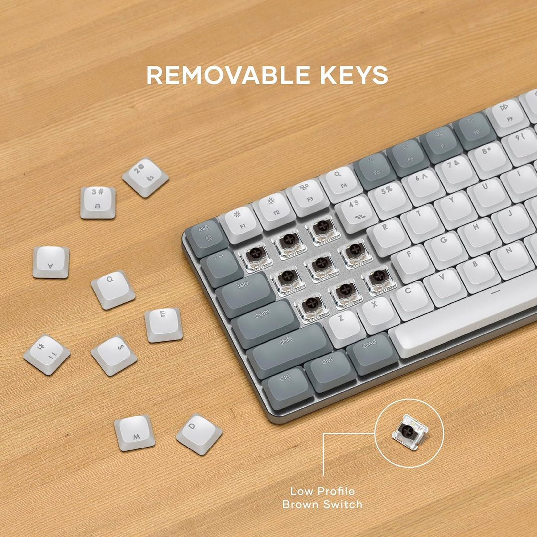 Satechi SM1 - Teclado mecánico 75% para Mac y Windows, teclado Blue...
