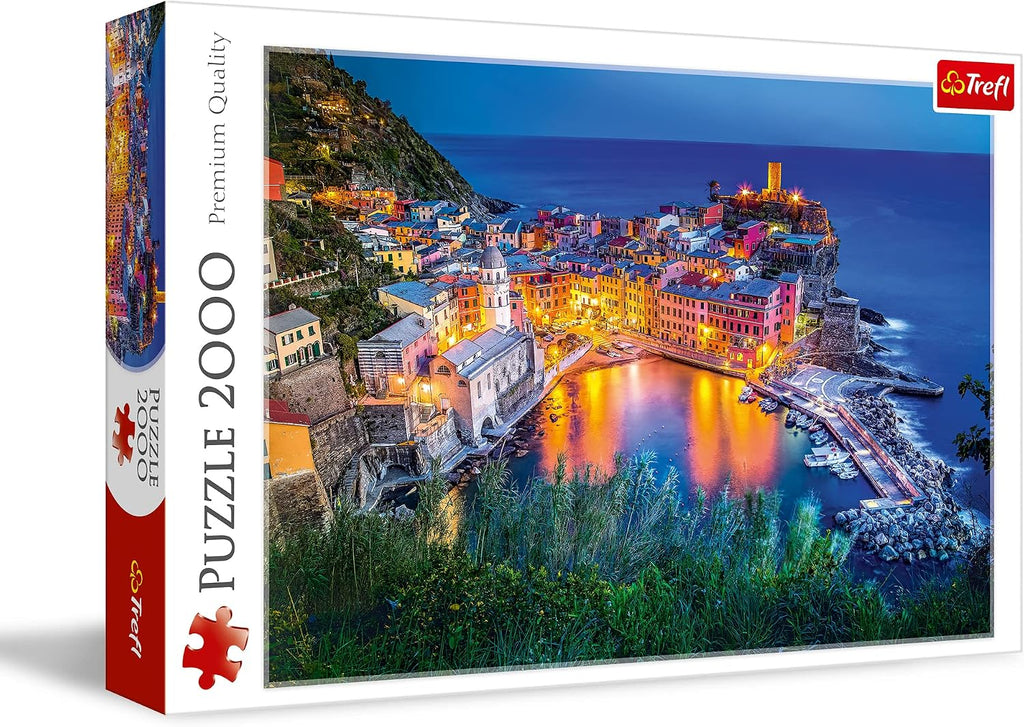 Trefl Vernazza al atardecer - Rompecabezas de 2000 piezas 37.8" x 26.9"