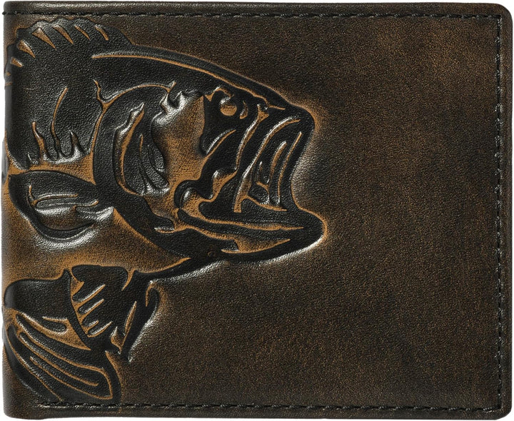 House of Jack Co. Bass Fish - Cartera plegable de doble identificac...