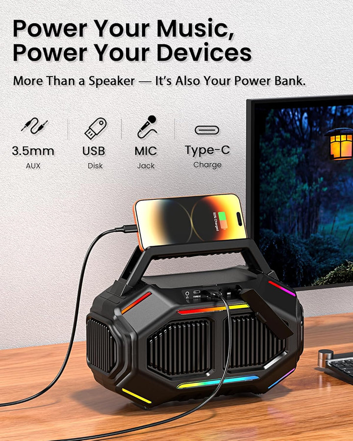 ShellHome Altavoces Bluetooth para exteriores, altavoz inalámbrico...