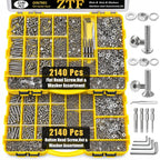 ZTF Surtido de tornillos métricos, tornillos de acero inoxidable M2 M3 M4